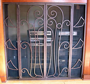 art deco music screen
